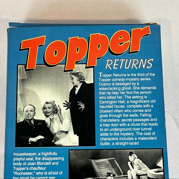 Alpha Media Topper Returns Vhs Movie Vcr Tape 941 Poshmark
